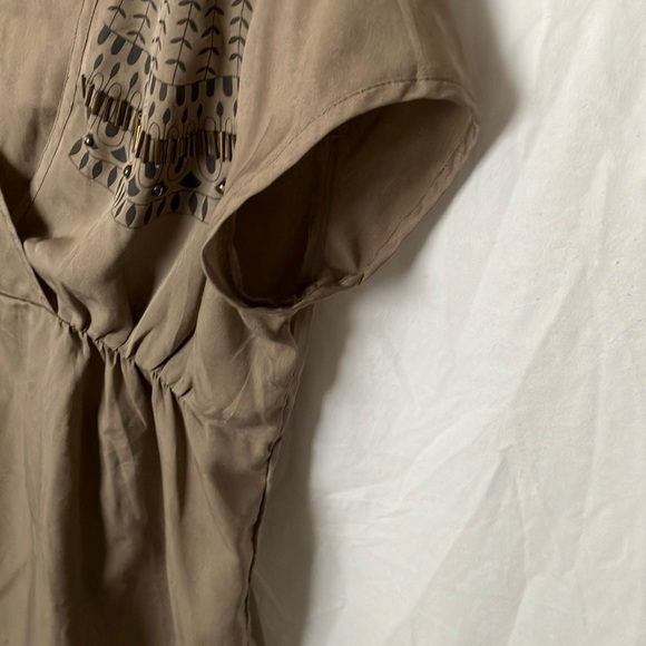 Banana Republic: Lightweight Geometric pattern top- PXS - Picture 7 of 16